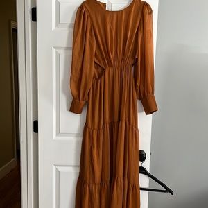 Wayf beautiful mustard dress